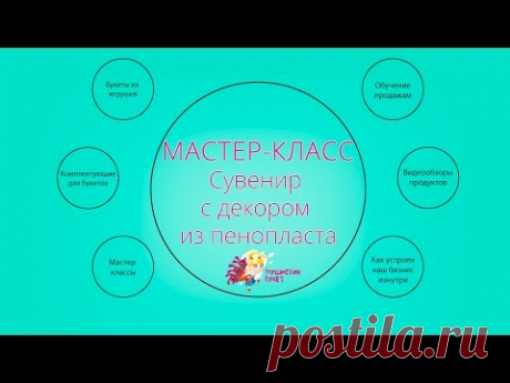 Мастер - класс. Сувенир с декором из пенопласта - YouTube