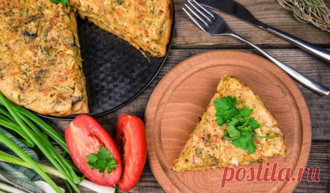 Заливной пирог с капустой