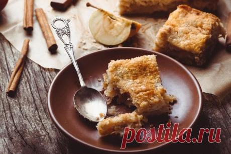 Насыпной яблочный пирог с яблоками за 7 минут рецепт с фото - 1000.menu