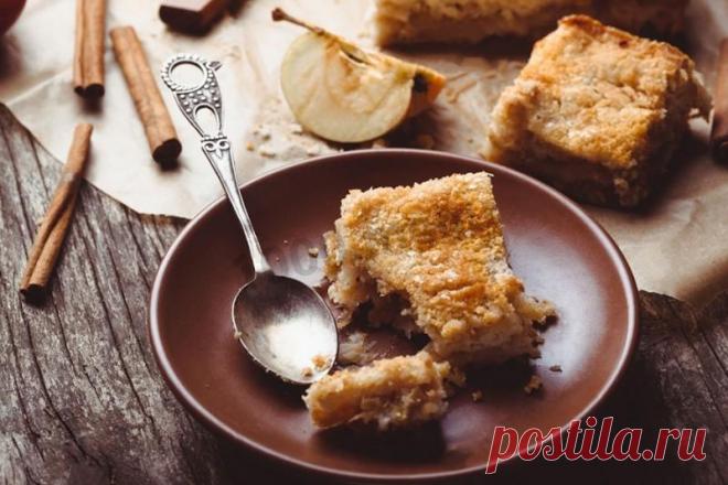 Насыпной яблочный пирог с яблоками за 7 минут рецепт с фото - 1000.menu
