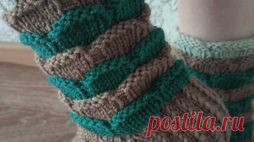 🙀🙀🙀Красивый узор вместо резинки.😻😻😻 Узор для вязания носков.👍👍👍 Женские носки, вяжем красиво. 🌹🌹🌹 | Носков много не бывает!!! Схемы, узоры, мк!!!  | Дзен
