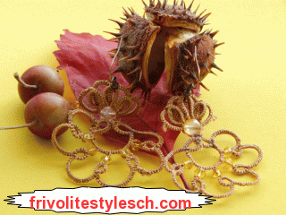 Украшения фриволите для осени tatting decorations for fall | ART STUDIO FRIVOLITESTYLESCH