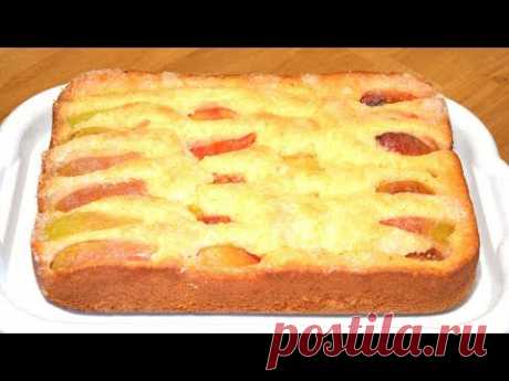 Безумно вкусный и простой пирог с фруктами