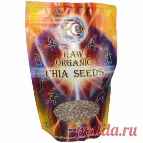 Earth Circle Organics, Сырые органические семена чиа, 12 унций (340 г) - iHerb.com
