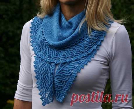 Ravelry:&quot; ho'kipa &quot; шаль pattern by Paulina Popiolek