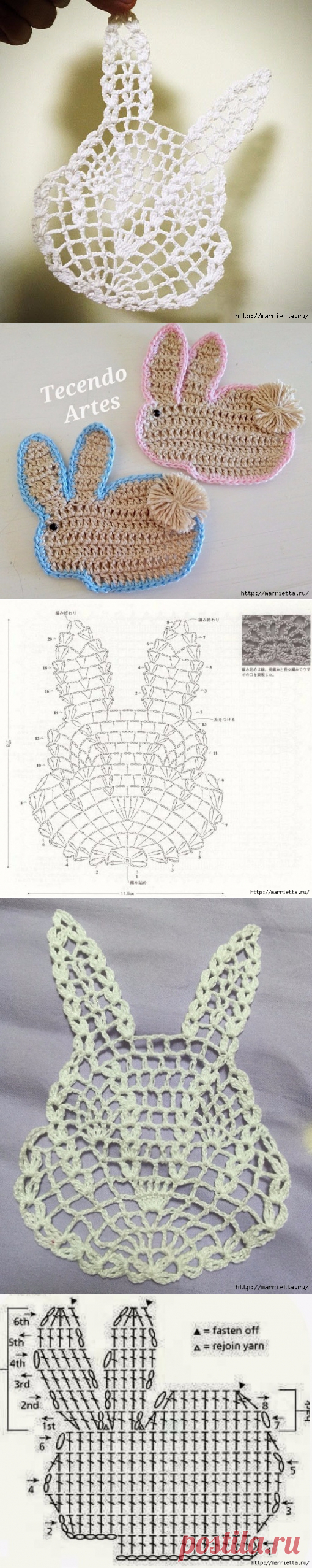 цитата valia_by : ВЯЖЕМ КРЮЧКОМ АППЛИКАЦИЮ. ЗАЯЦ И КРОЛИКИ (20:13 24-04-2016) [4426181/389482759] - nimfa58@mail.ru - Почта Mail.Ru