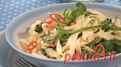 Тальятелле с руколой и чили, пошаговый рецепт с фото Тальятелле с руколой и чили. Пошаговый рецепт с фото, удобный поиск рецептов на Gastronom.ru