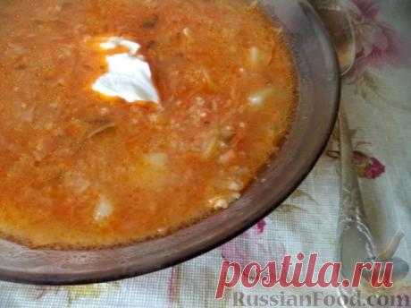 Капустняк с курицей и пшеном.