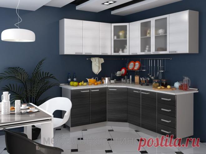 Кухонный гарнитур Титан черный - купить по лучшей цене в Москве от компании "МЕБЕЛЬНАГАТИНО" - 35803329