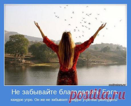 Не забывайте благодарить Бога