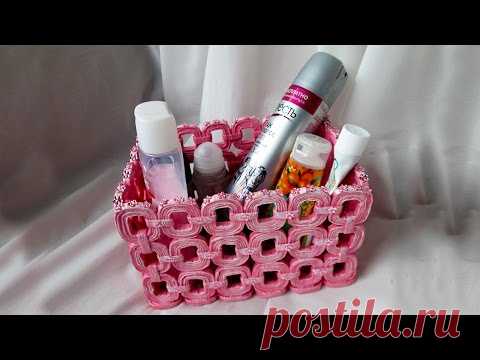 Плетение корзин из газетных трубочек [Мастер-классы]