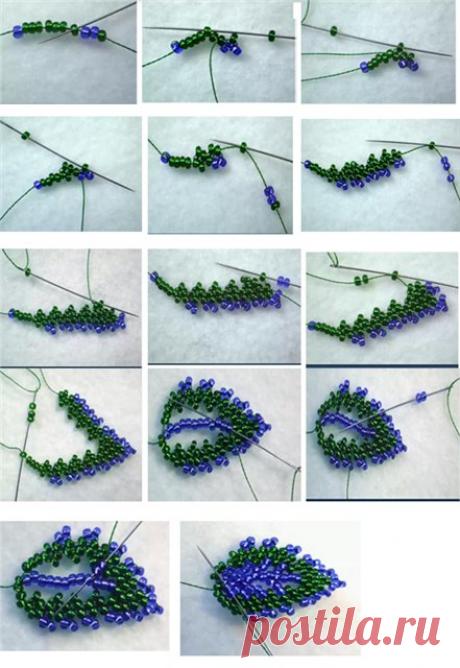 Разные виды листиков из бисера Цветы из бисера – Бисерок