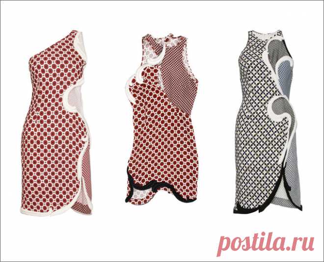 Платья с комбинированными принтами от Stella McCartney |Осень-зима 2016-17 на Fashion-fashion.ru