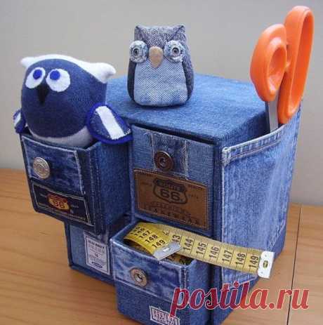 Что ещё можно сделать из старых джинсов?