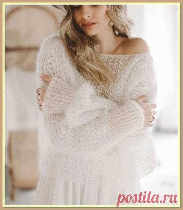 Джемпер спицами. Схема узора
