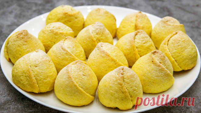 Просто сворачиваю тесто определённым способом и пеку печенье с начинкой 