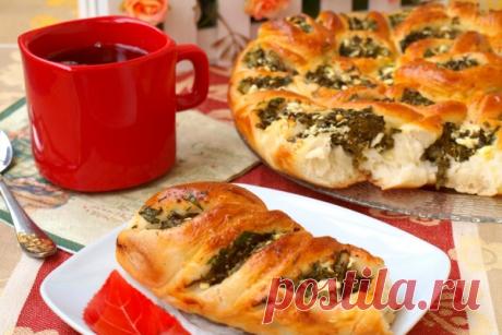 Пирог Лодочки с брынзой и шпинатом — Моя кухня