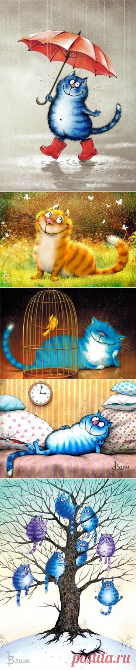 Коты минской художницы Ирины Зенюк.