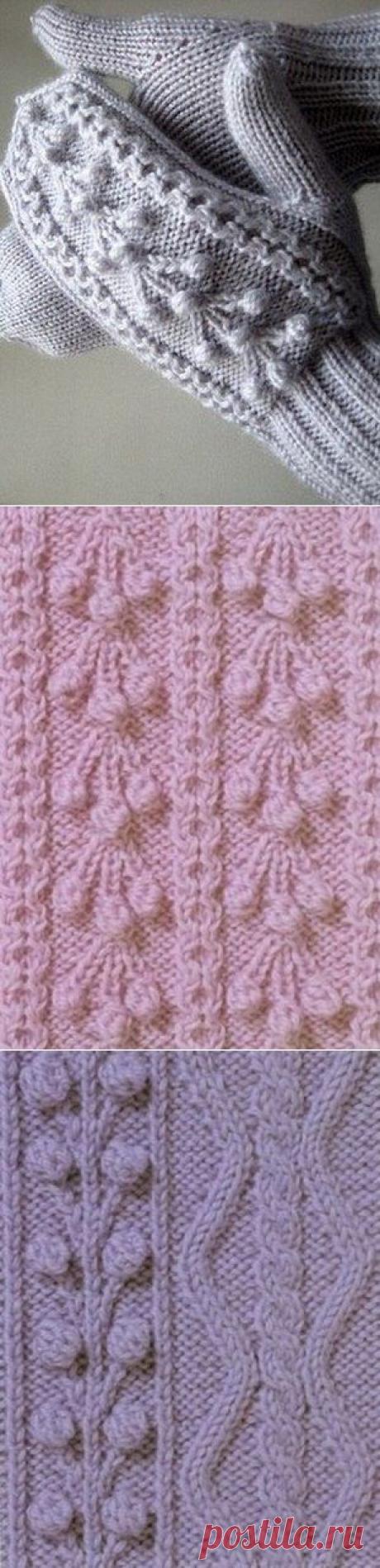 Вязание: схемы узоров для варежек | Подружки