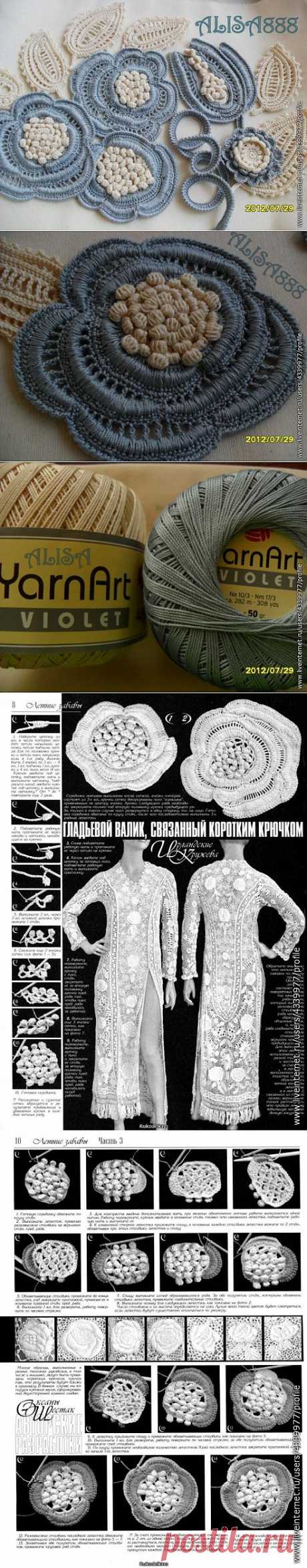 Очень красивый мотив ирландского кружева от Алиса888.