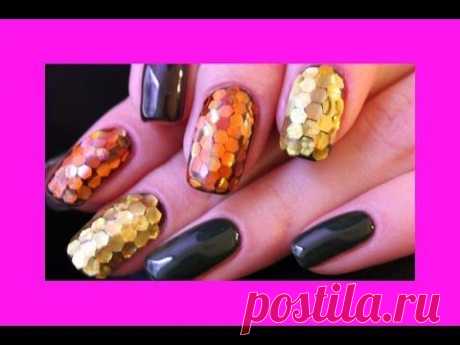 Змеиный маникюр - гель лак, shellac, gelish