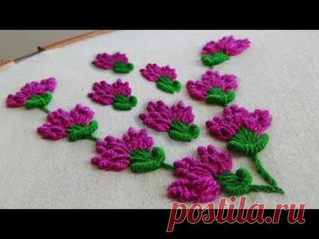 Hand Embroidery: Bullion Lazy Stitch