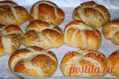 Немецкие булочки с секретом -*Laugenbrötchen*