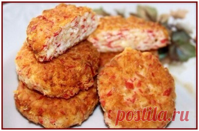 Котлеты из крабовых палочек