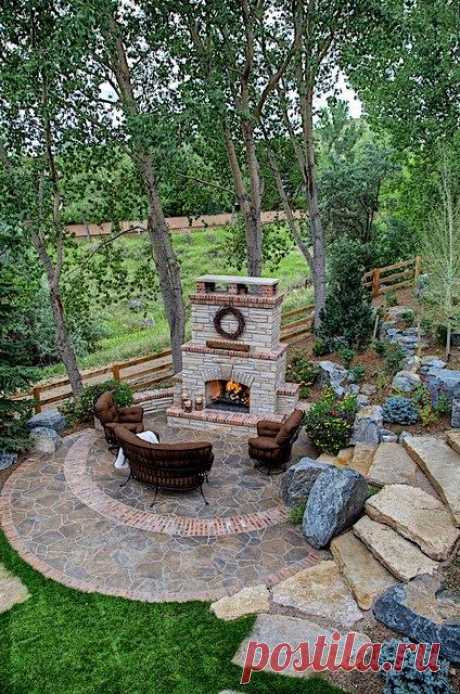 (1) Stone patio idea. | Outdoors