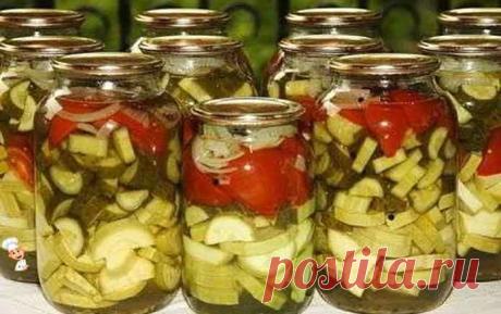 Салат на зиму ассорти огурцы и помидоры | Вкусно готовим дома