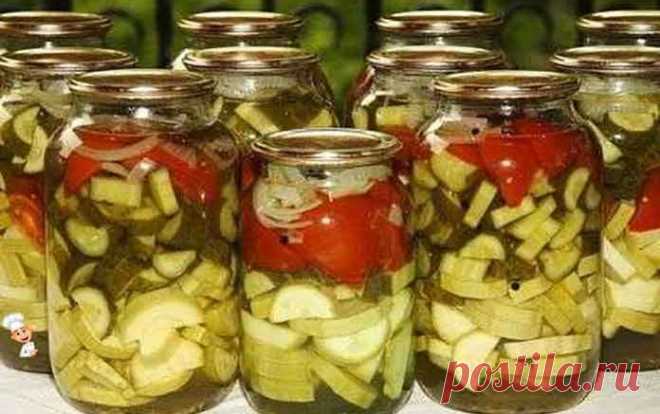 Салат на зиму ассорти огурцы и помидоры | Вкусно готовим дома
