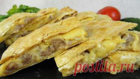 ВКУСНЯТИНА! Конверты ИЗ ЛАВАША с начинкой ☆ ХРУСТЯЩИЕ, сытные и ОЧЕНЬ ВКУСНЫЕ | Вкусные идеи от Натали | Яндекс Дзен