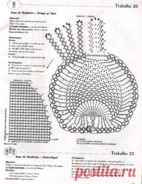 Вязаный коврик для ванной &quot;Сова&quot; - 29 Сентября 2015 - Рукоделие своими руками - &quot;Магия Творчества&quot;-информационный портал.