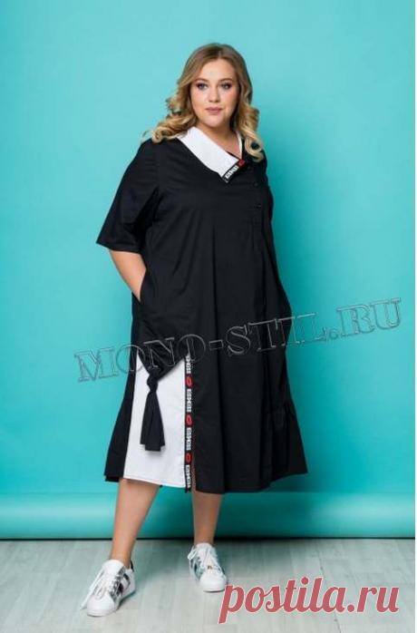 Платья для полных женщин российской компании Моно-Стиль осень 2018