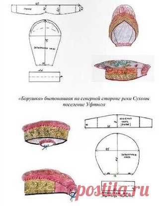 Борушка - это один из типов повойника. Представляет собой закрытый женский праздничный головной убор, состоящий из очелья на твердой основе и донца. Донце собрано в сборки и пришито к очелью, слегка выступая над его передней частью.

Этот вид головного убора замужней женщины близок распространённым на Руси сборнику и повойнику – по сути, это разные названия одного и того же типа шапочки, под которую убирались женские волосы.

Характерной особенностью борушки было широкое о...
