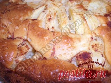 Яблочный пирог. Рецепт. Фото