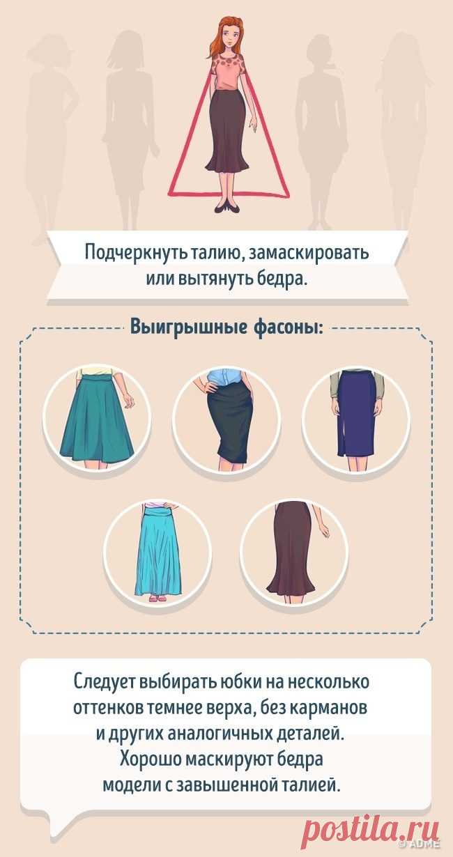 Выбираем идеальную юбку по типу фигуры / Все для женщины