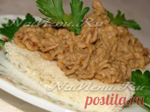 Паштет из чечевицы с грецким орехом
