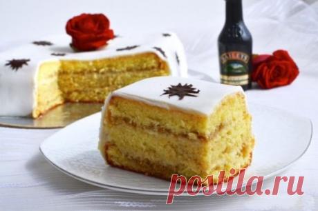 Вкусный бисквитный торт рецепт с фото очень простой