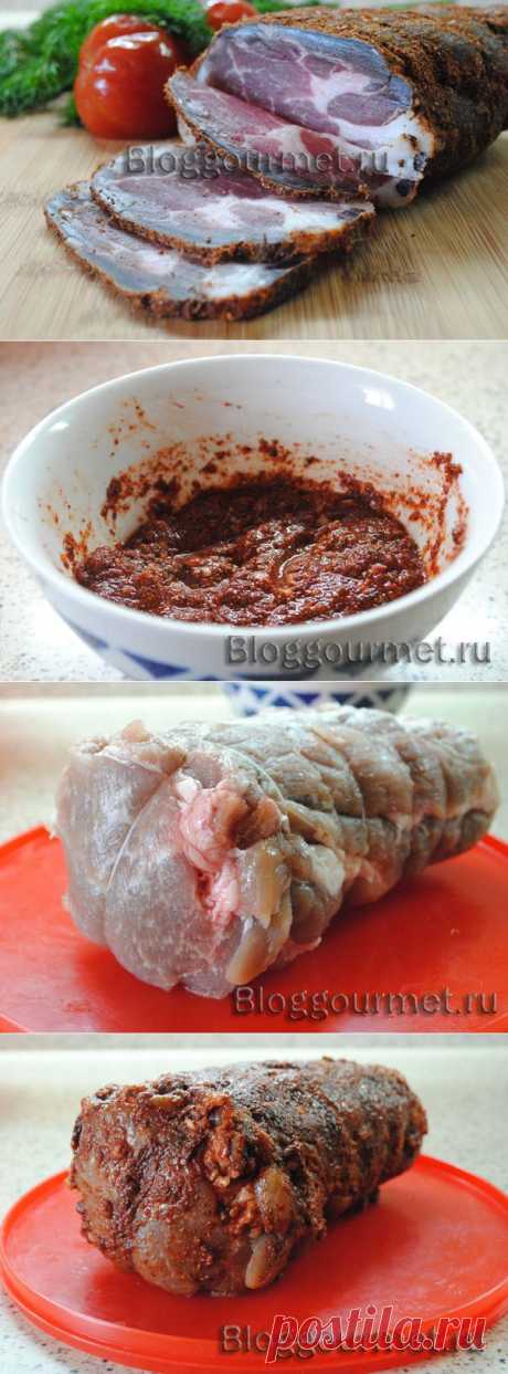 Сыровяленое мясо дома, в холодильнике