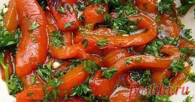 Перец болгарский с чесноком на зиму