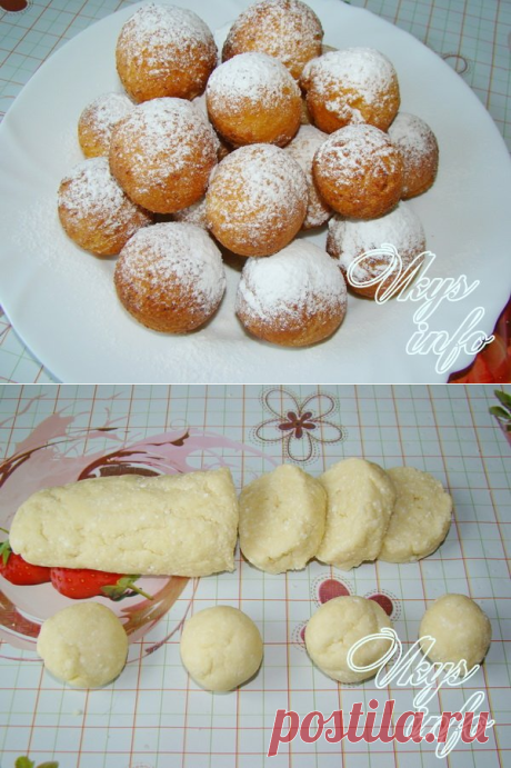 Творожные пончики рецепт