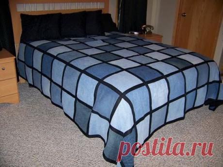 Джинсовые покрывала (трафик) / Переделка джинсов / ВТОРАЯ УЛИЦА