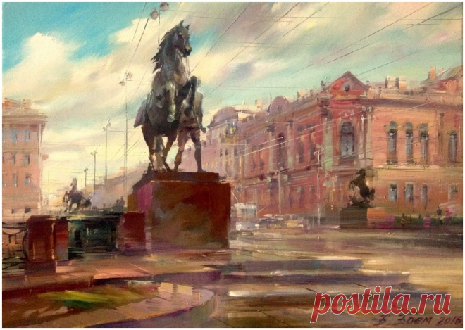 Бэгги Боем. Russian painter. Художница Бэгги Боем. Аничков мост ...И, если сердце затрепещет Хоть на мгновенье от восторга То просто знайте - город лечит Вы приезжайте. Не на долго. Меня зовут Бэгги Боем. Родилась и живу в Санкт-Петербурге. Живописью занимаюсь с детства , я окончила художественную школу, затем училище им.…