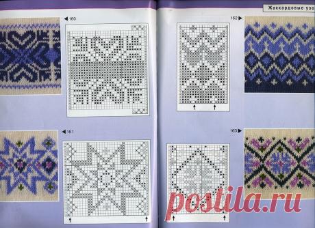 Жаккардовые узоры спицами со схемами — Сделай сам, идеи для творчества - DIY Ideas