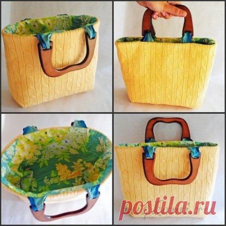 Сумка из свитера. / Прочие виды рукоделия / Шитье