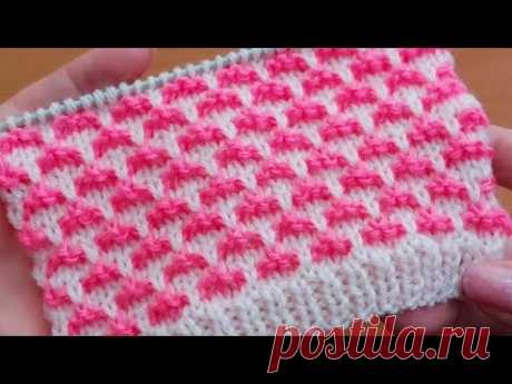 Интересно, несложно и красиво👍  Красивый узор спицами для детской кофточки, шапочки, свитера.
