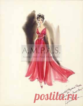 Fashion Illustration Vintage Hollywood Glamour Helen Rose