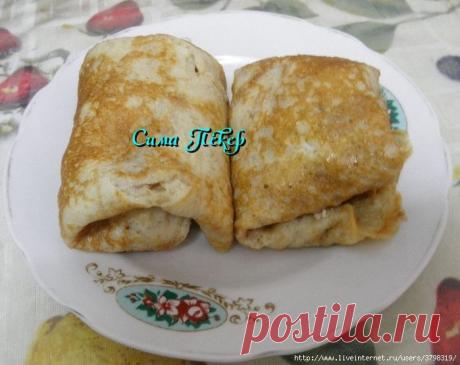 Блинчики с мясом без муки