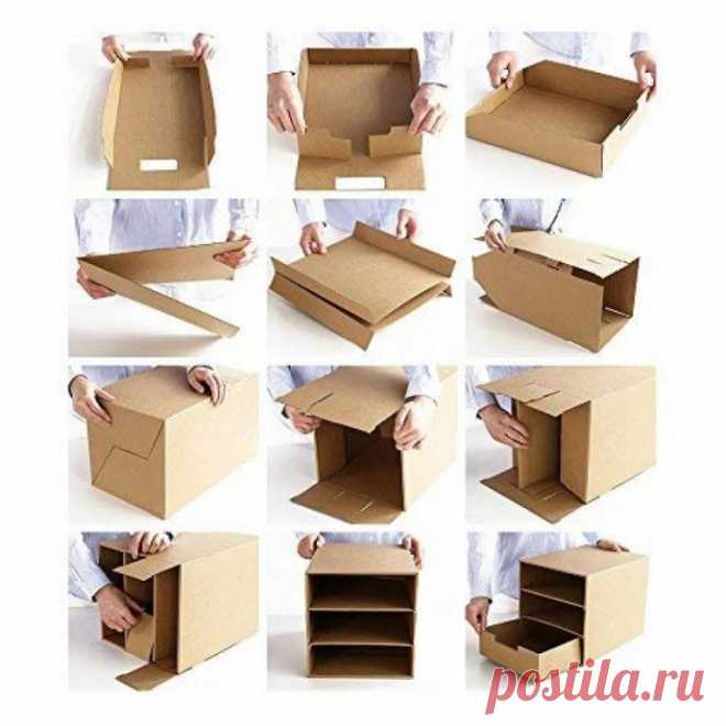 Новая жизнь старой картонной коробки